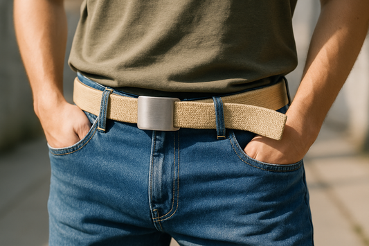 Belt worn with jeans