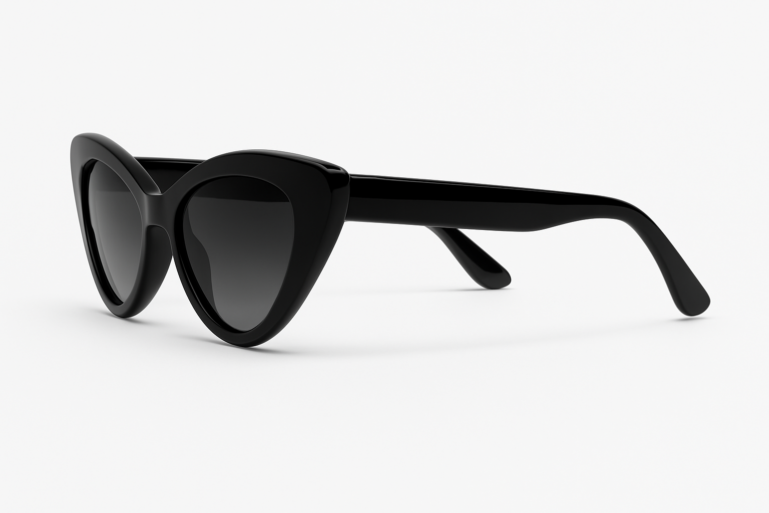 Black Cateye - Side Profile