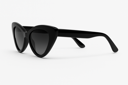 Black Cateye - Side Profile