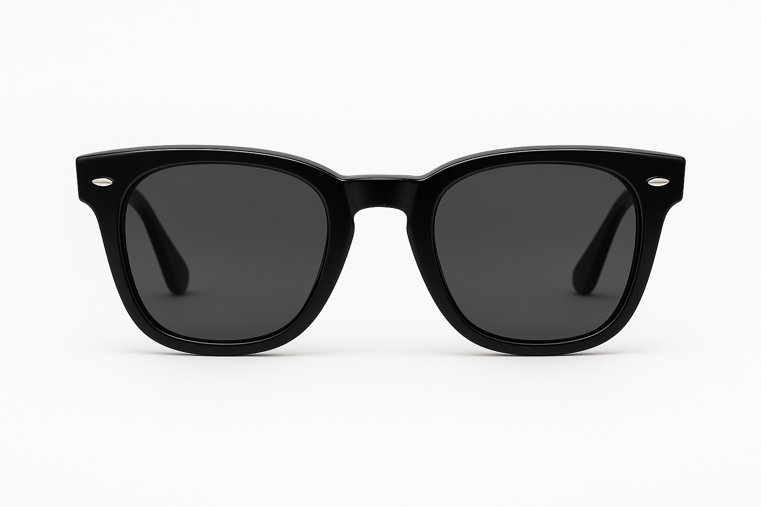 Classic men's wayfarer sunglasses - front view