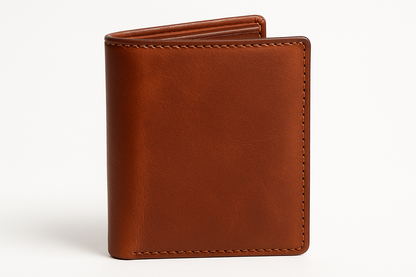 Cognac wallet front view