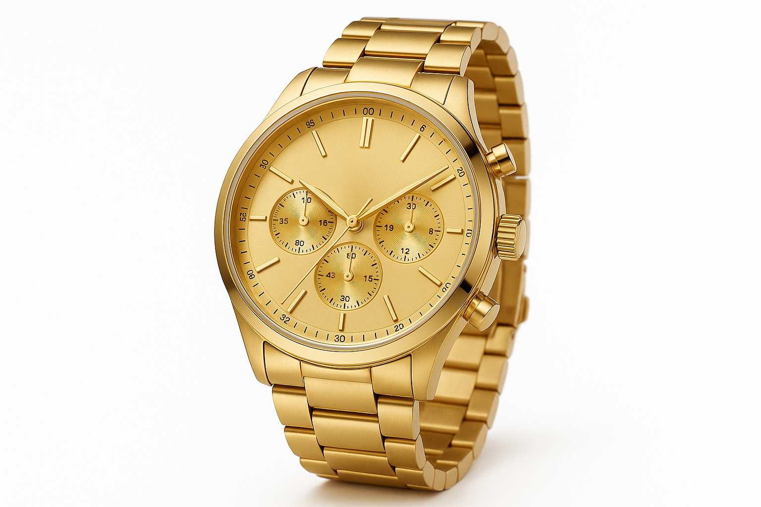Golden Watch - Three-Quarter View