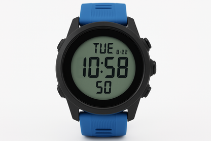 Men's Digital Watch - Blue Strap Front