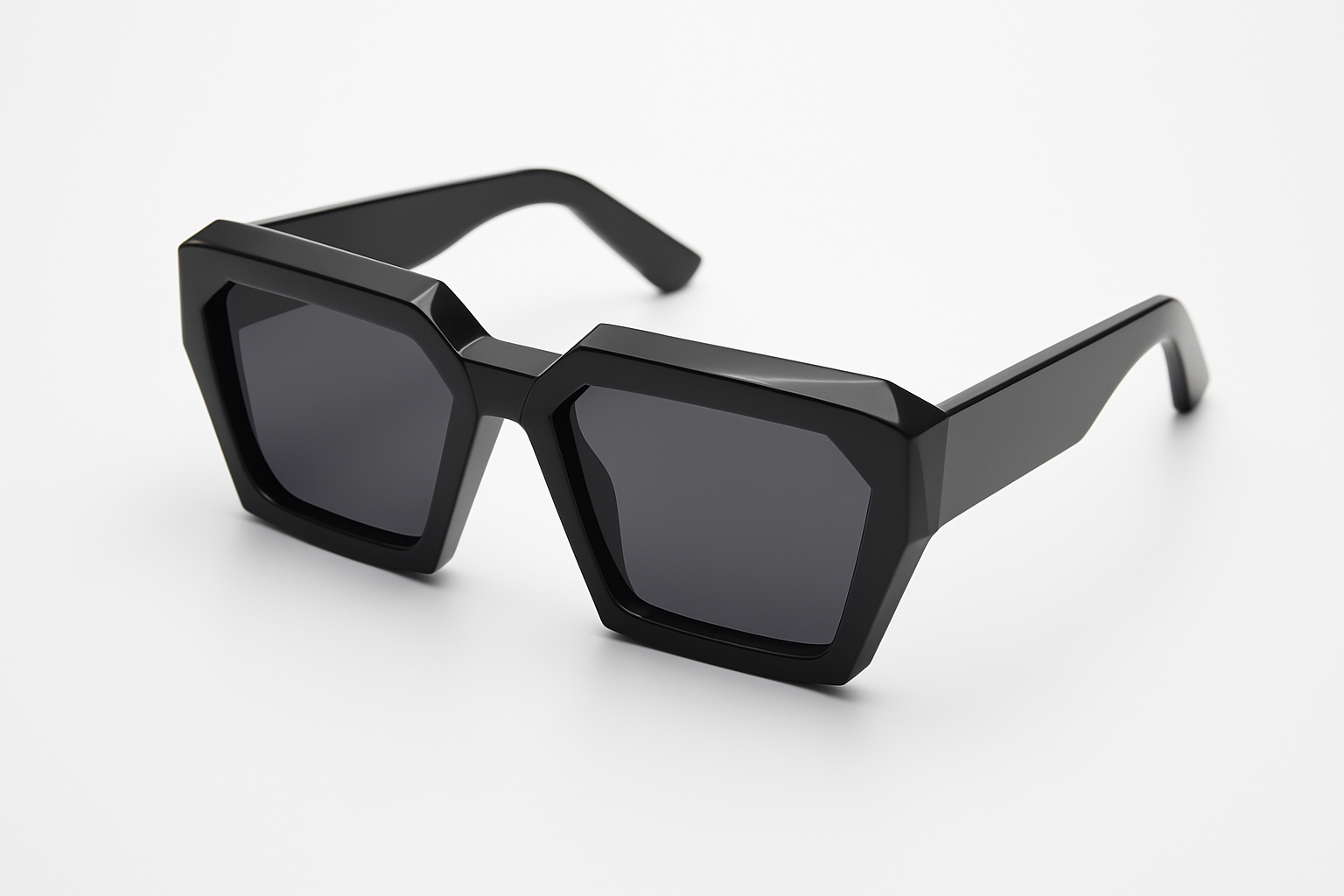 Men's geometric sunglasses - front view