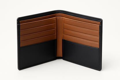 Men's wallet interior view