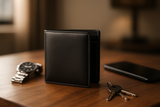 Men's wallet lifestyle shot