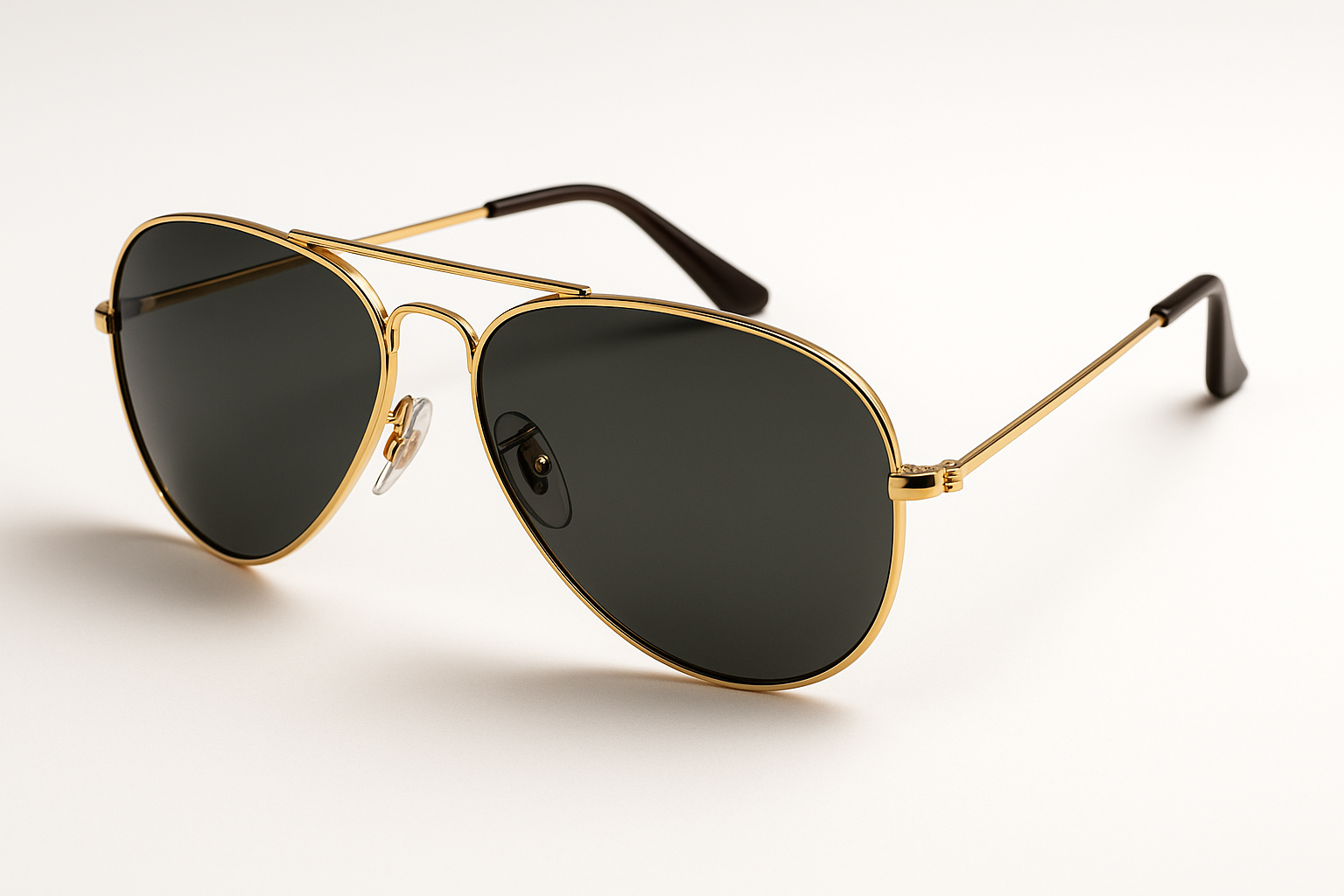 Premium men's aviator sunglasses - front view