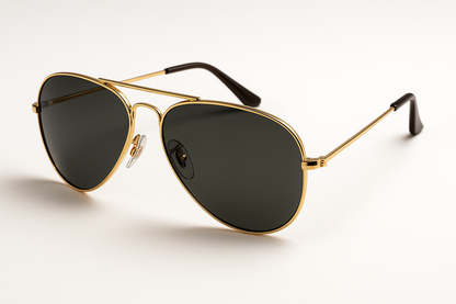 Premium men's aviator sunglasses - front view