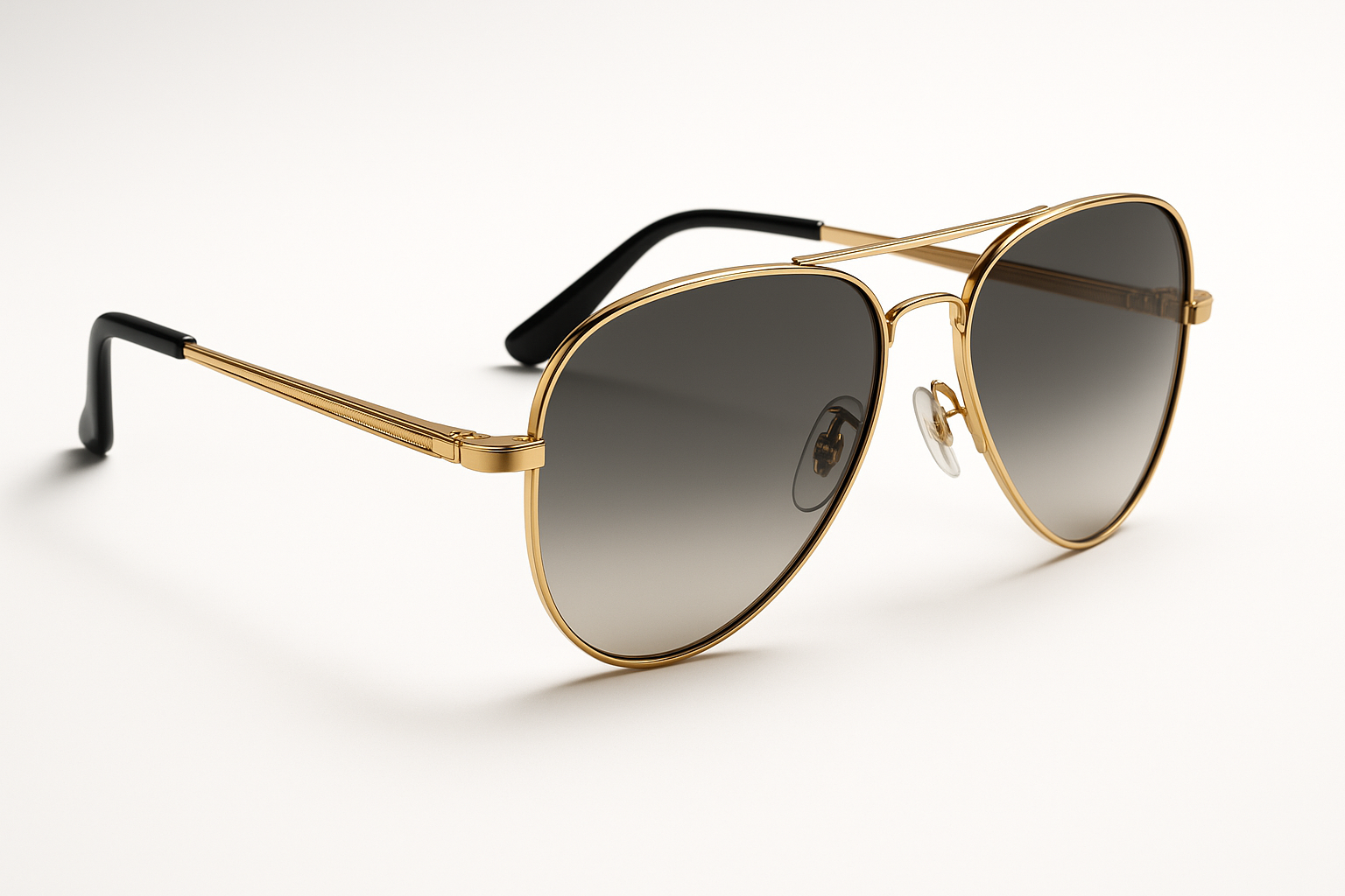Premium men's aviator sunglasses - side angle view