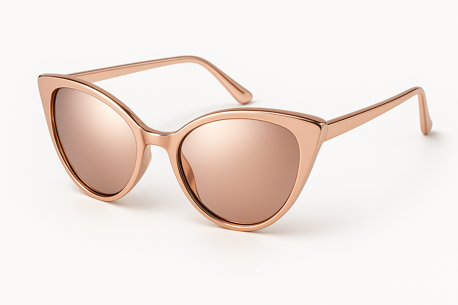 Rose Gold Cateye - Angled View