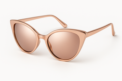 Rose Gold Cateye - Angled View