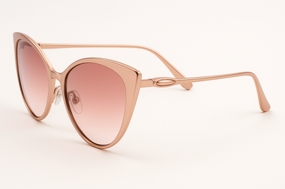 Rose Gold Cateye - Side Profile