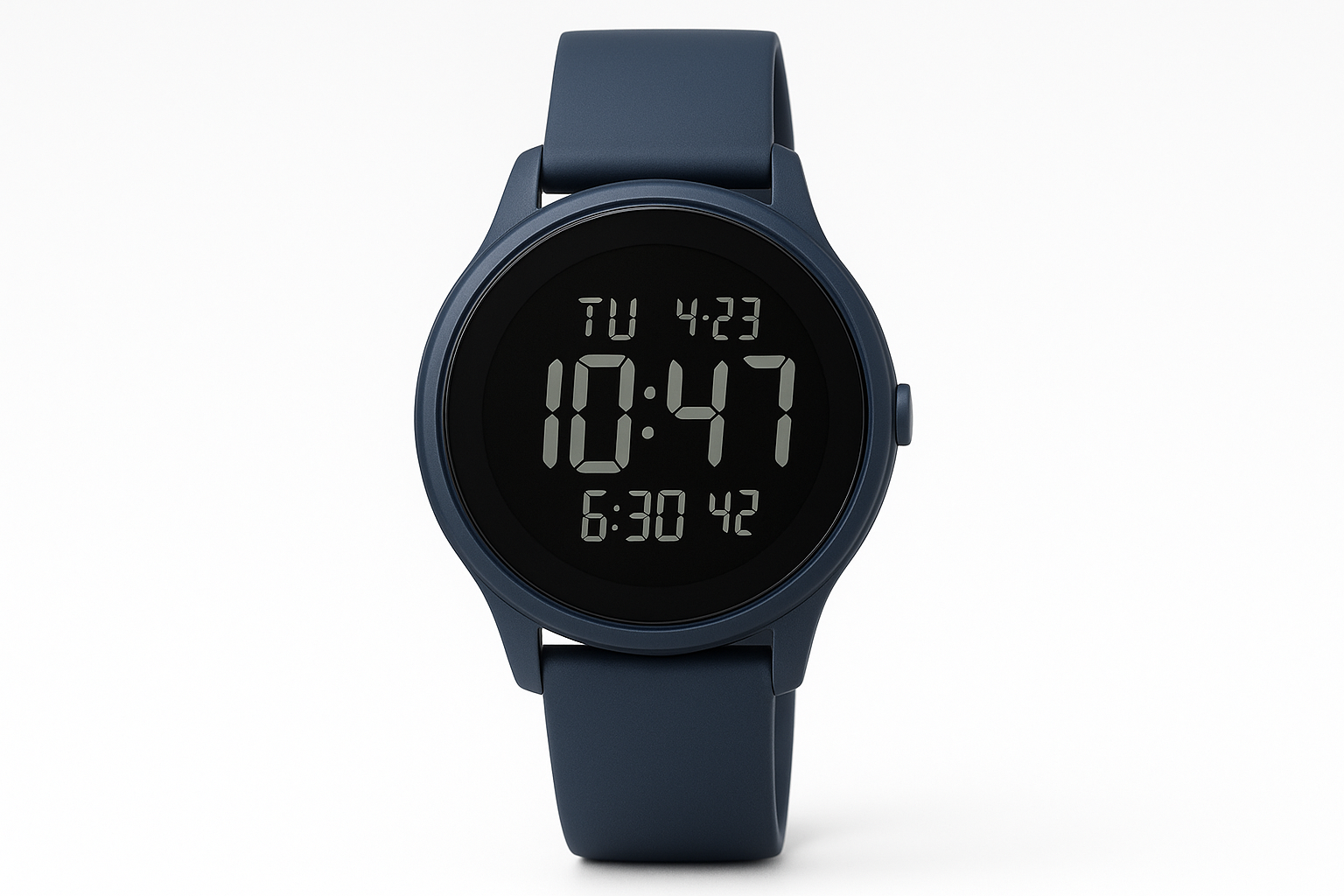 Women's Digital Watch - Blue Strap Front