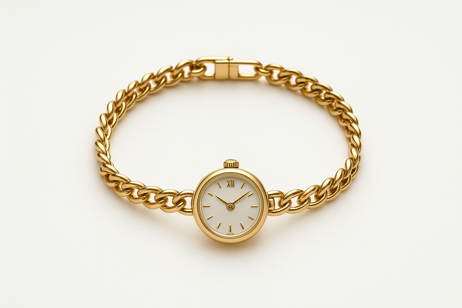 Women's Elegant Chain Watch - Golden Front