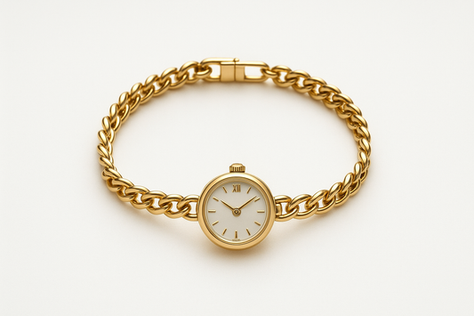 Women's Elegant Chain Watch - Golden Front