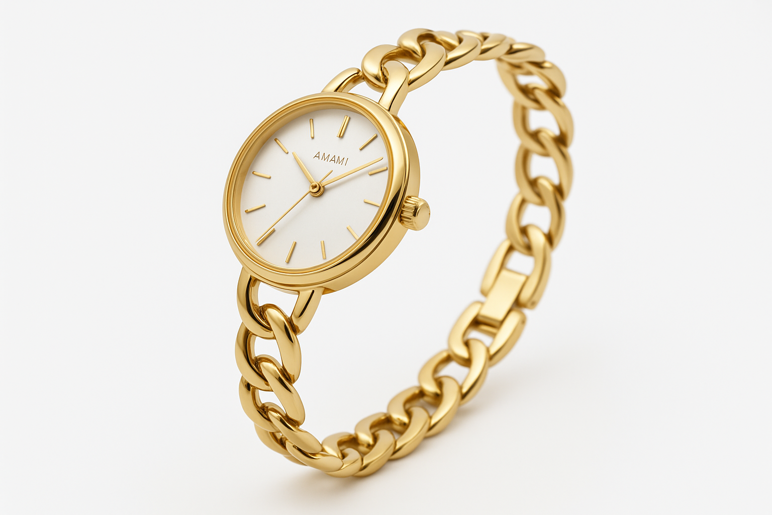 Women's Elegant Chain Watch - Golden Side